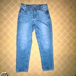 American Eagle Outfitters Blue Relaxed Mom Jeans